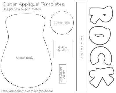 Guitar Cut Out Template