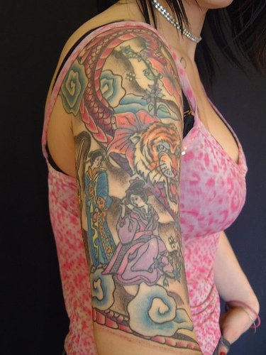 half sleeve tattoos for women