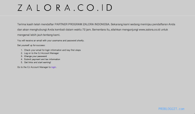 Cara Mendaftar dan Menghasilkan Uang Melalui Program Afiliasi / Affiliate Zalora