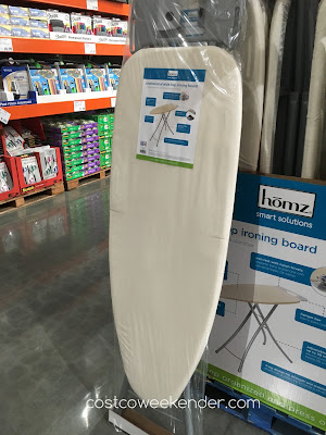 Ensure you iron out the wrinkles from your clothing with the Homz Professional Wide Top Ironing Board
