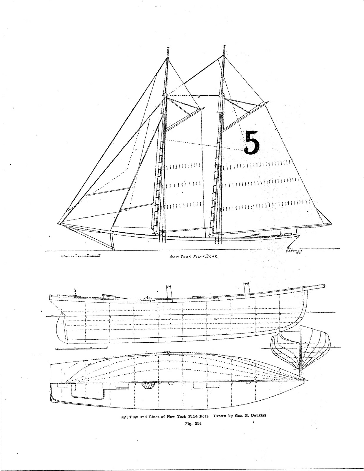 The Model Shipwright: Free Ship Plan: New York Pilot Schooner