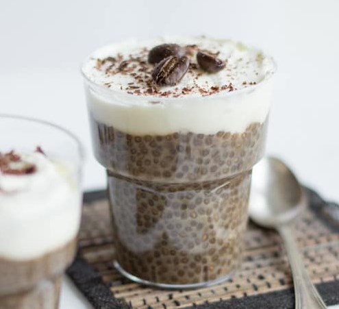 COFFEE CHIA PUDDING #healthydessert #breakfast