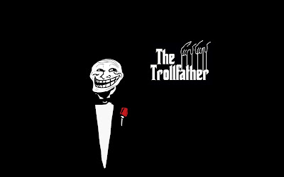 The Trollfather Funny Trollface HD Wallpaper