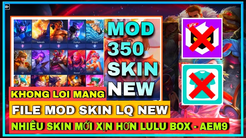 Mod Skin Liên Quân Mùa 19 - MOD 350 SKIN NEW LIÊN QUÂN XỊN HƠN AEM9 VÀ LULUBOX KHÔNG LỖI