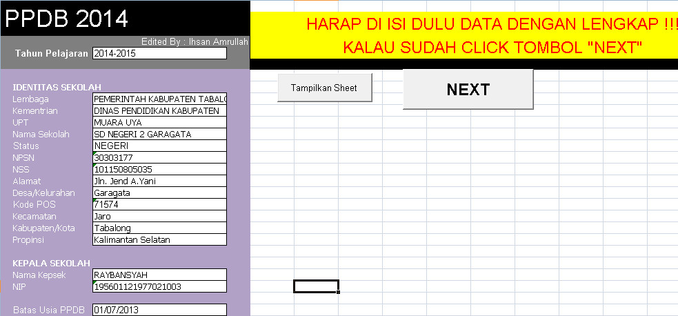 Terbaru Aplikasi PPDB Berbasis Test 2016 Download Full 