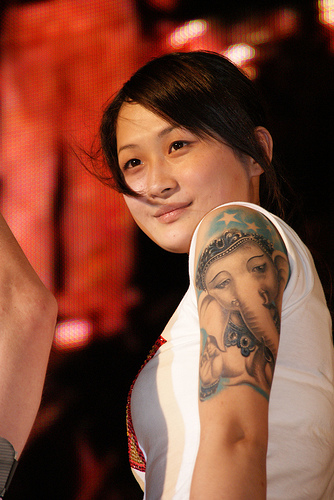 Asian Sexy Girl Tattoo