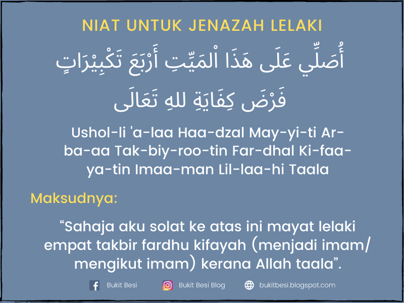 Doa jenazah lelaki dan perempuan