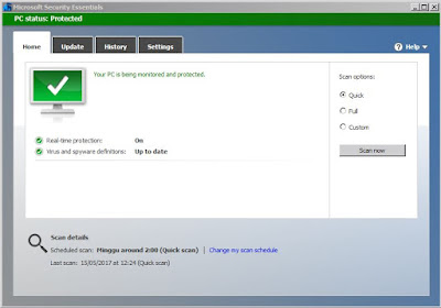 Anti virus Microsoft Security Essentials