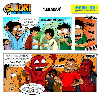 Gambar Lucu, cerita lucu, Komik si JukiGoresan Hati