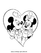 DESENHOS PARA PINTAR: Mickey Mouse e sua Turma (mickey minnie)