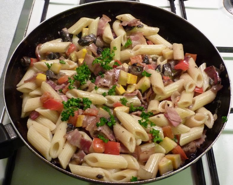 Carla Nayland Historical Fiction: September recipe: Pasta with bacon