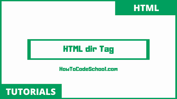 HTML dir Tag