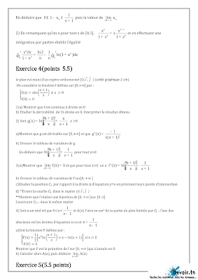 devoir de synthèse 2 math bac Math