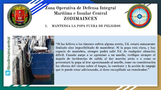  Tips de Maniobra de Buques:  1. Mantenga la Popa Fuera de Peligros. # DeInterés #CEOFANBVenezuela #FANB #Venezuela #05Nov