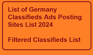 List of Germany Classifieds Ads Posting Sites List 2024