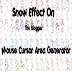 How To Add Snow Effect On The Blogger Mouse Cursor Area
