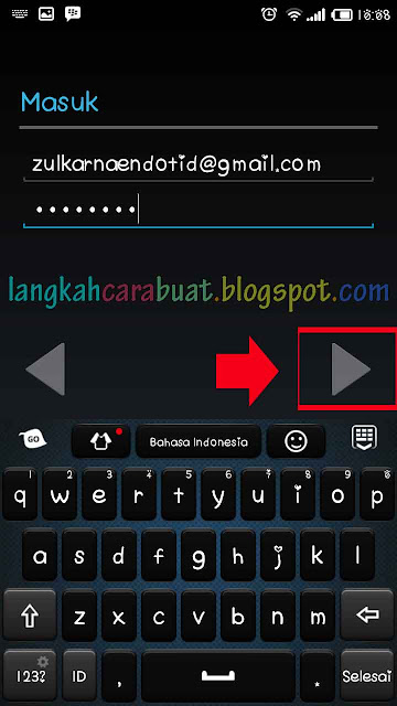 cara masuk ke akun google mengaktifkan play store