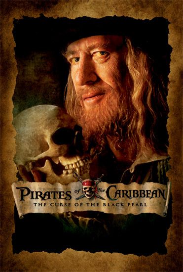 Pirates of the Caribbean Captain Barbossa poster