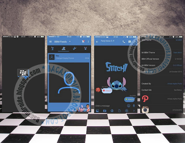 download BBM Mod Tema Dark Stitch Versi Terbaru 2.10.0.31 