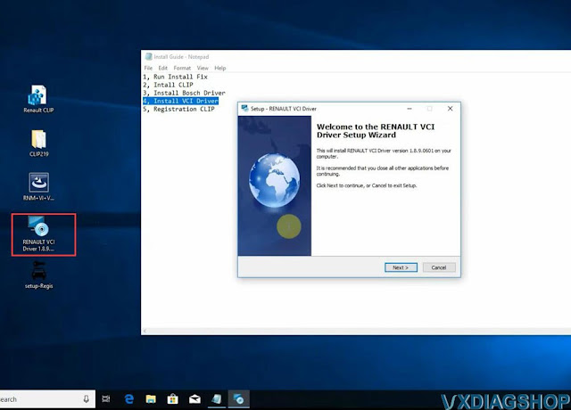 How to Install VXDIAG VCX NANO Renault V219 10