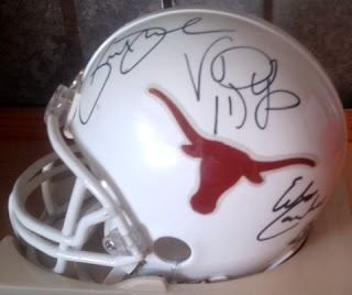 Autographed Texas Longhorns Mini Helmet