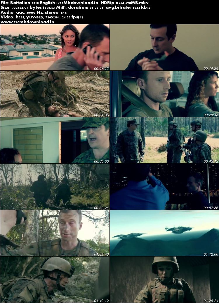 Battalion 2018 English Full Movie 700MB x264 HDRip