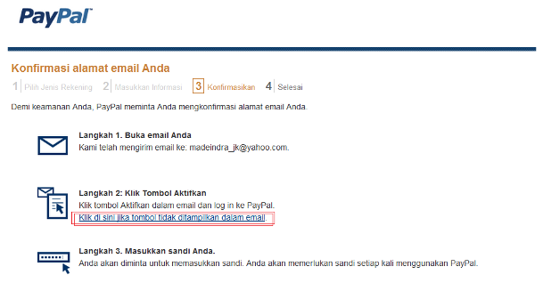 membuat akun paypal