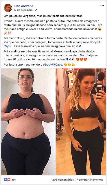 Capsulas emagrecedoras Body Fit