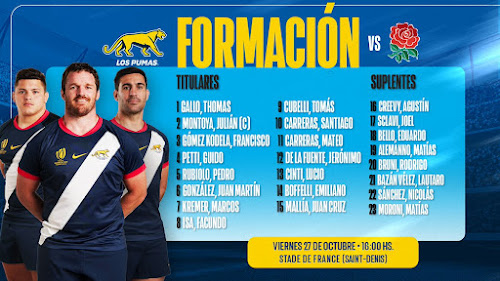 Los Pumas van por el bronce #RWC2023