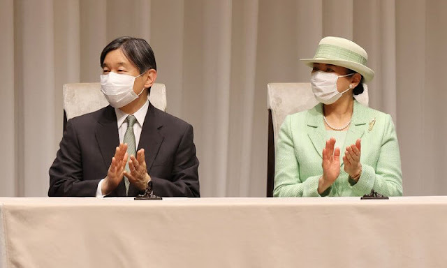 Emperor Naruhito and Empreess Masako attend the Ceremony of Awarding the MIDORI Prize
