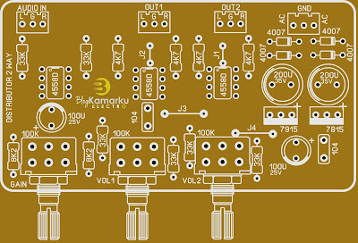 Membuat Audio Distributor 2 Way PCB Sederhana