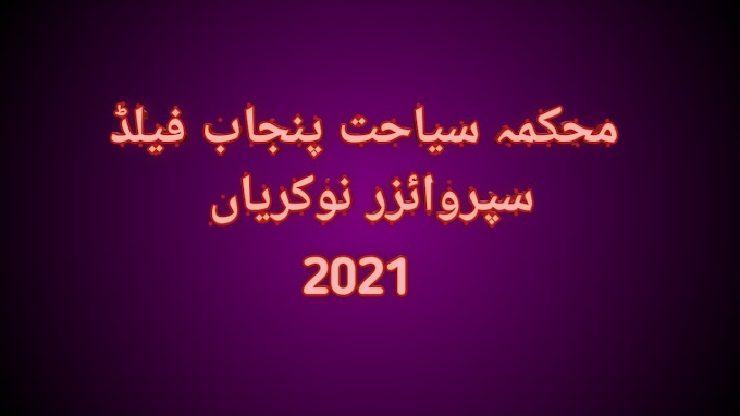  محکمہ سیاحت پنجاب فیلڈ سپروائزر نوکریاں 2021 