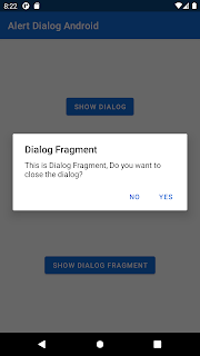 android show dialog fragment with alertdilalog in kotlin