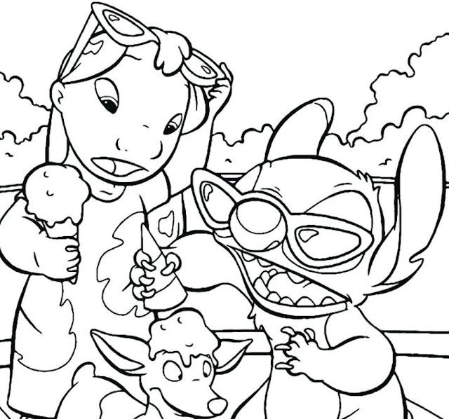 Lilo and Stich coloring pages coloring.filminspector.com