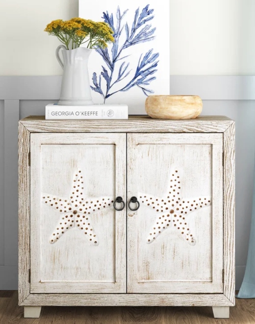 Door Accent Cabinets for Coastal Home Decor