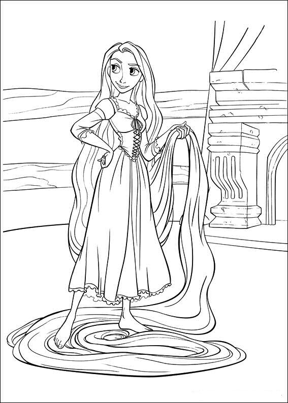 princess coloring pages tangled. princess coloring pages