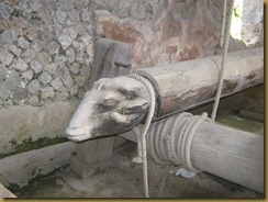 Ram's head to press the grapes