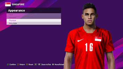 PES 2020 Faces Irfan Fandi by PESFaceThai