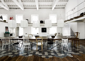 {Interior} Old factory converted to industrial home in Spello by Paola Navone
