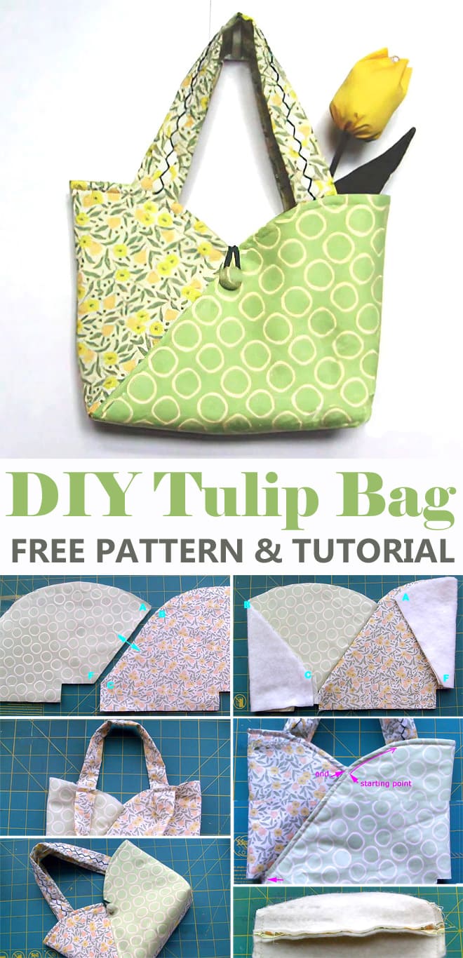 DIY Tulip Bag Tote Tutorial