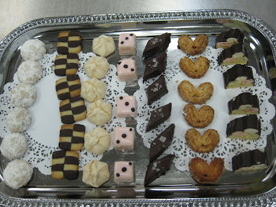 From left to right Russian Tea Cakes Italian Wedding cookies