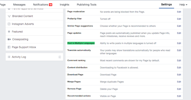 How to Post in Different Languages On Facebook Page