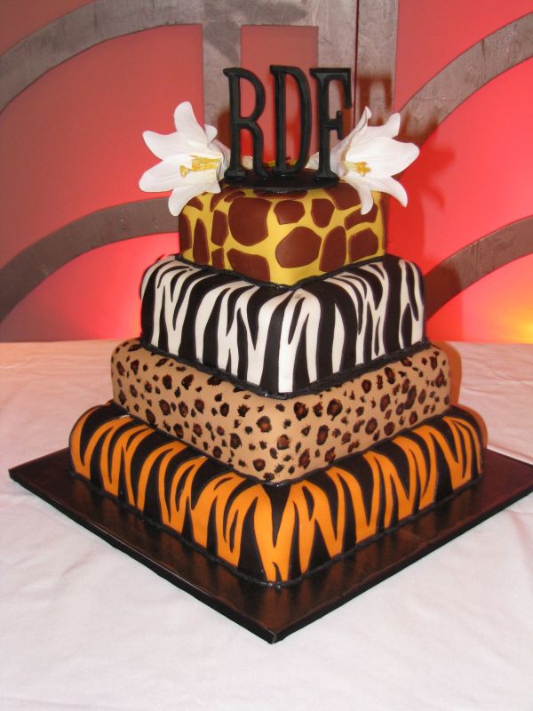 The wedding breakfast tables are a great place to stage your animal print 
