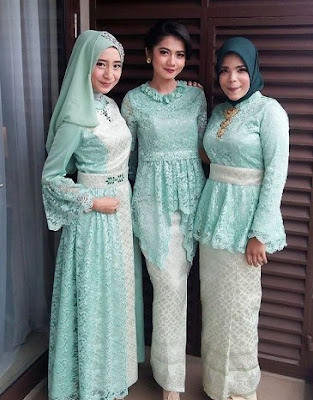 30 Desain Model Baju  Kebaya  Muslim  Brokat Modern Pesta  