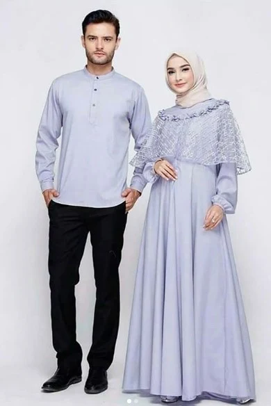 19 Gamis Syar I Couple Suami Istri Gamis - Model baju gamis couple