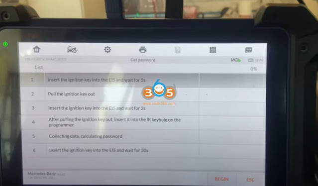 Program Benz 2010 ML350 W164 Key with Autel IM608 10