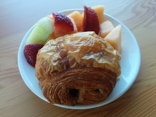 Fresh fruit and chocolate croissant, Sunnyvale, California