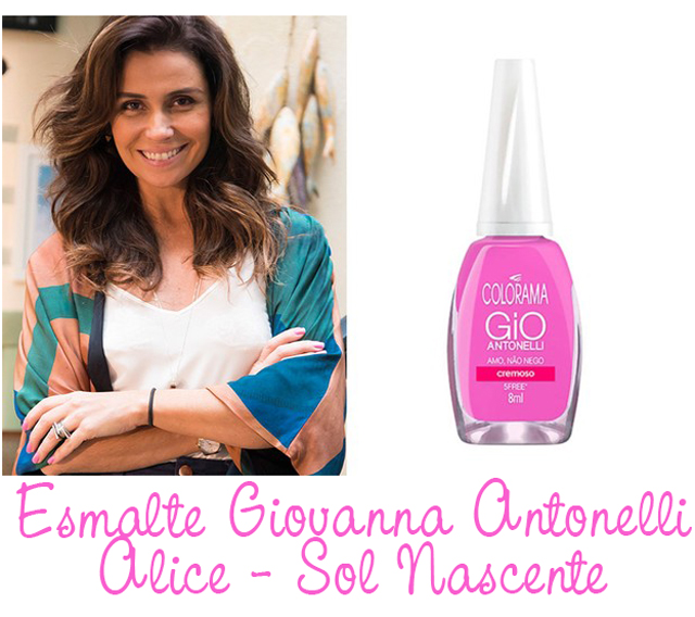 Copie o esmalte de Giovanna Antonelli, a Alice em Sol Nascente