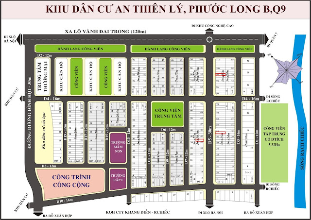 Sơ đồ Dự Án An Thiên Lý Quận 9