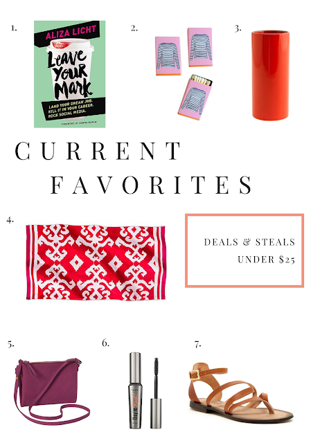 Current Favorites, Fashion, Accessories, Deals, Project Soiree